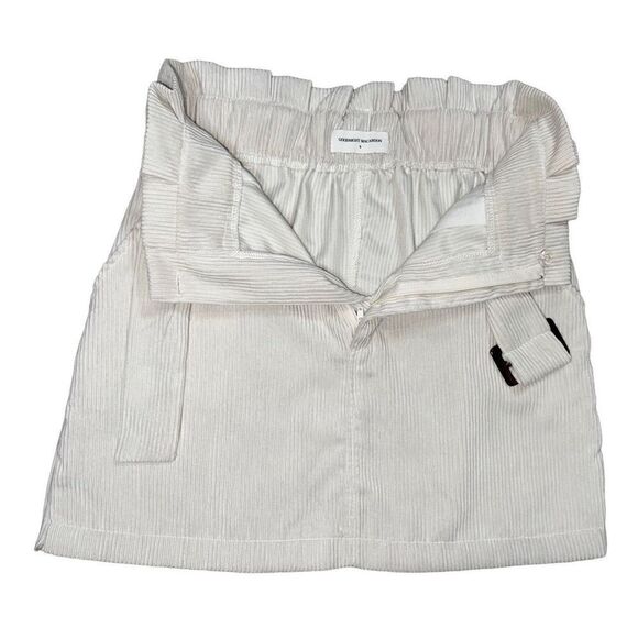 Goodnight Macaroon Small White Corduroy Skirt - Picture 3 of 6